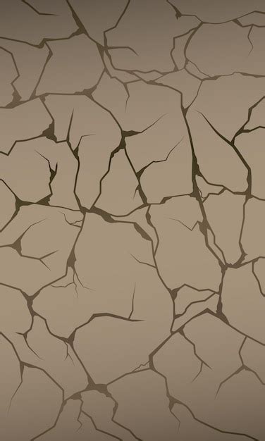 Premium Vector | Cracked ground surface wallpaper vector illustration