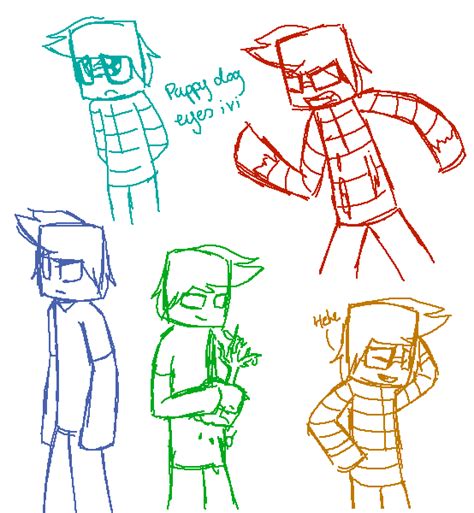 Herobrine sketches by Gameaddict1234 on DeviantArt