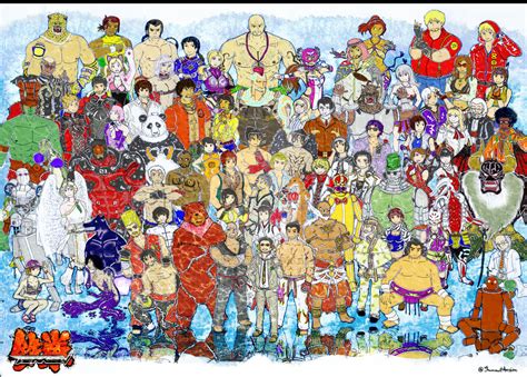 Tekken Characters (Colored) by ThemawtArcsion on DeviantArt