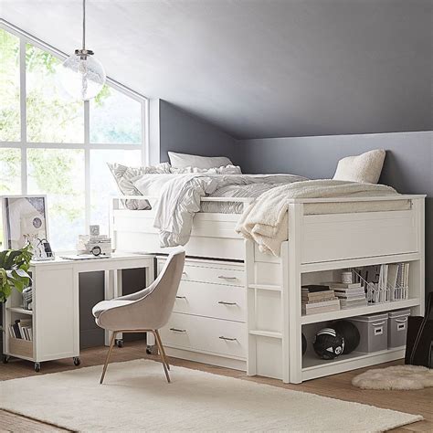 low loft bed with desk and dresser - Chock-Full E-Zine Frame Store