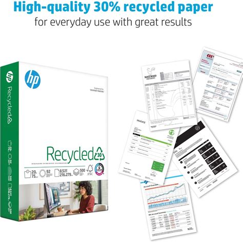 HP Papers Recycled30 Paper - White - Copy & Printer Paper ...