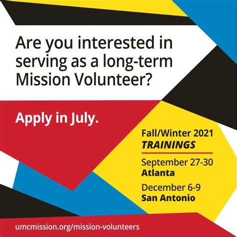 MISSION VOLUNTEERS - Global Ministries