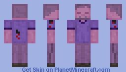 Pink and Purple Zombie Minecraft Skin