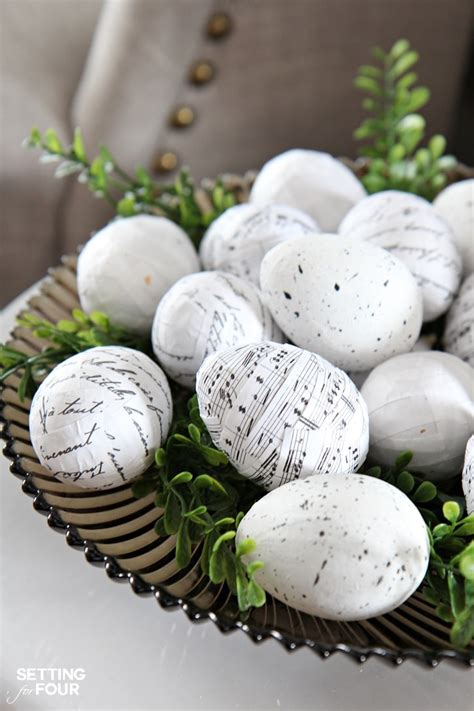 Easter decorating ideas with Easter Eggs - Setting For Four Interiors