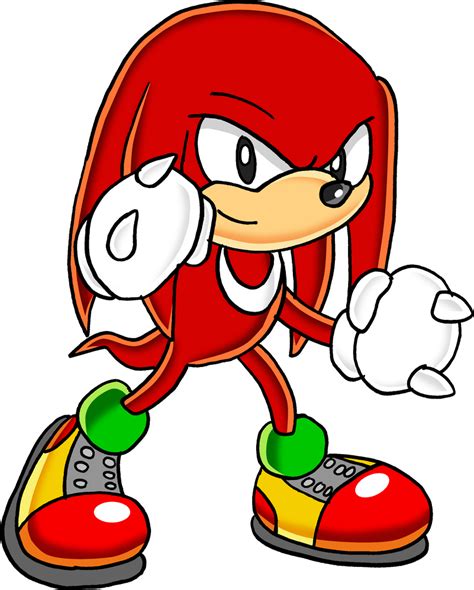 Classic Knuckles - art v.2 by Tails19950 on DeviantArt