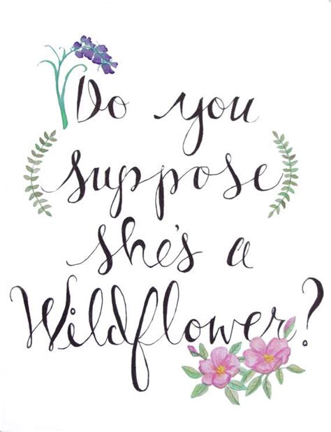 Do You Suppose she's a Wildflower? Watercolor Print. Alice in Wonderland. Nursery … | Alice and ...