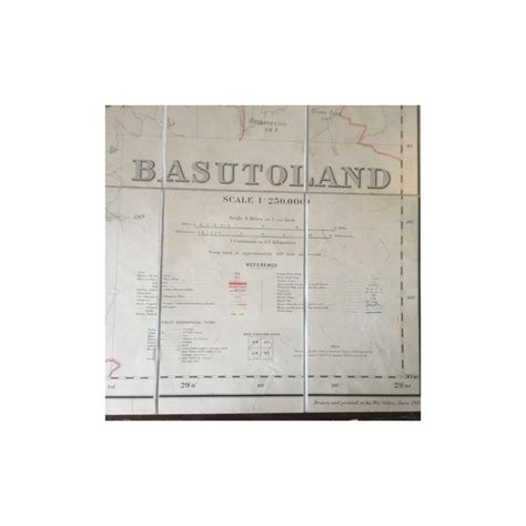 Dobson, Capt. M. C. RFA Map of Basutoland 1904 (includes book of Routes)