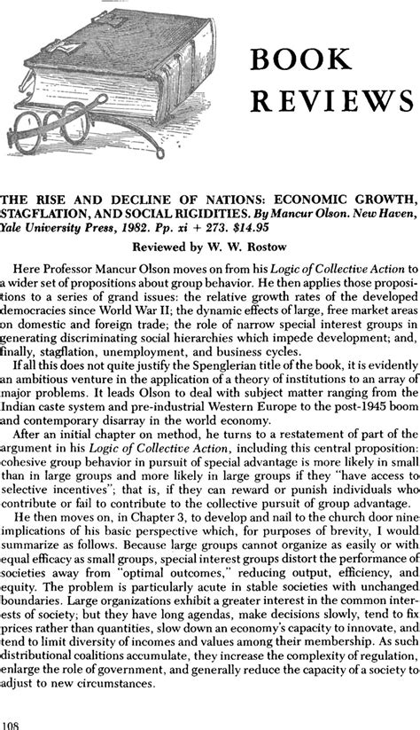 The Rise and Decline of Nations: Economic Growth, Stagflation, and ...