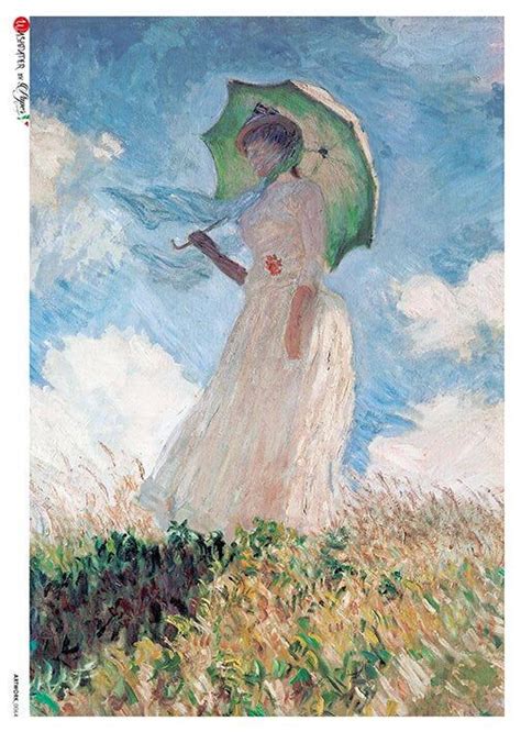 Paper Designs Washipaper Claude Monet The Stroll Rice Paper | Etsy | Monet paintings, Famous ...