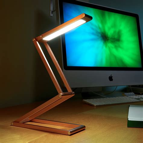 Auraglow Wireless Dimmable Desk Lamp USB Rechargeable Folding LED Reading Light | eBay