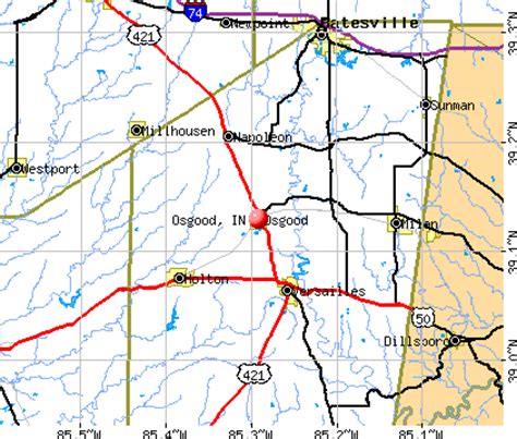 Osgood, Indiana (IN 47037) profile: population, maps, real estate, averages, homes, statistics ...