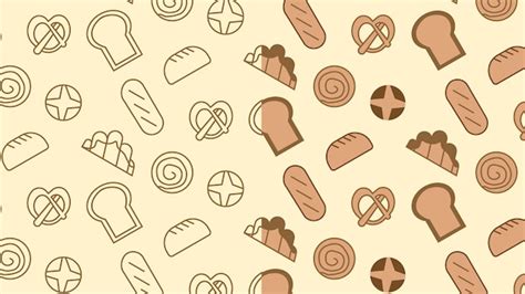 Premium Vector | Bread Pattern Seamless pattern