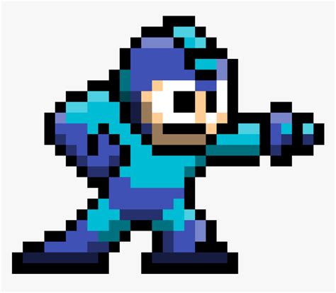 8 Bit Mega-man - 8 Bit Megaman Transparent, HD Png Download , Transparent Png Image - PNGitem