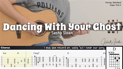 Dancing With Your Ghost - Sasha Sloan | Fingerstyle Guitar | TAB ...