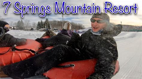 Snow Tubing at 7 Springs Ski Resort 2020 ~ Way Faster than we Thought! - YouTube