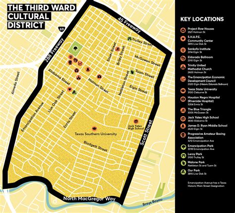 Third Ward Houston Map - Adrian Kristine