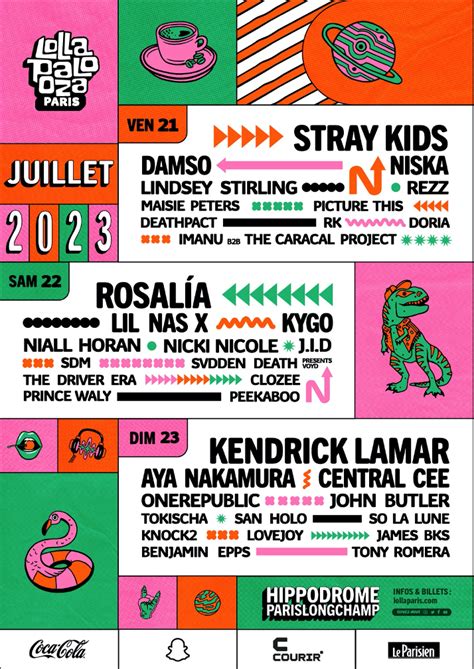 Kendrick Lamar, Rosalía, Stray Kids, To Headline Lollapalooza Paris July 21-23 At Hippodrome De ...