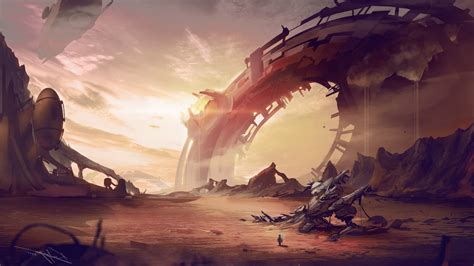 artwork, Fantasy Art, Space, Landscape, Futuristic, Aliens Wallpapers HD / Desktop and Mobile ...