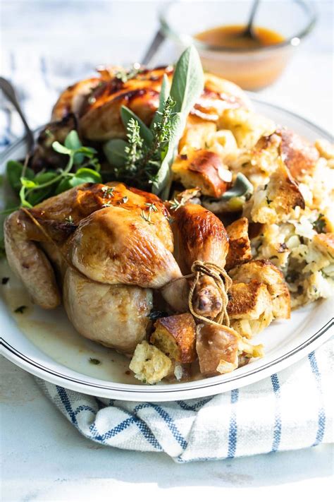 Cornish Hens with Stuffing | Culinary Hill