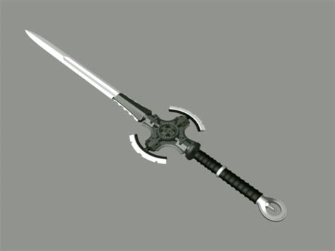 Futuristic Sword 3d model 3ds Max files free download - CadNav