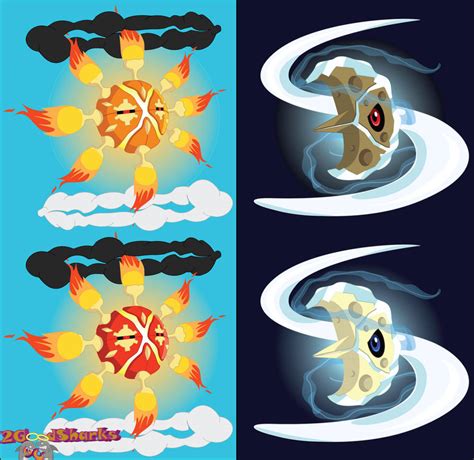 Mega Solrock and Mega Lunatone Designs by 2GoodSharks on DeviantArt