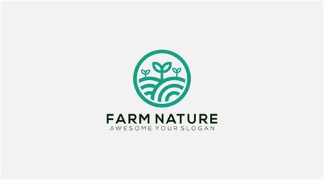 Nature Farm logo design vector illustration 14375664 Vector Art at Vecteezy