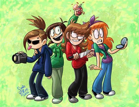 Eddsworld Girls by happydoodle on DeviantArt | Dibujos, Dibujos de anime, Fan de arte