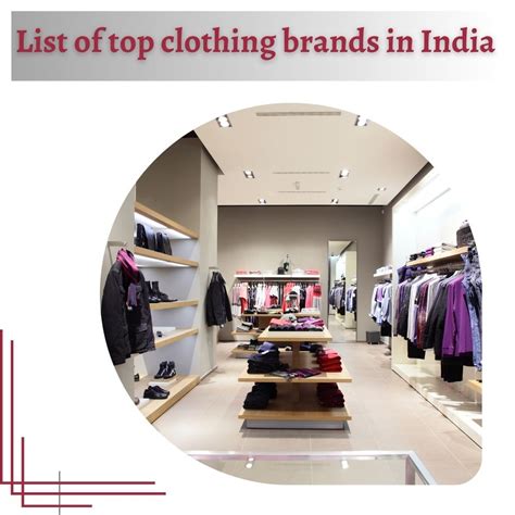 List of top clothing brands in India