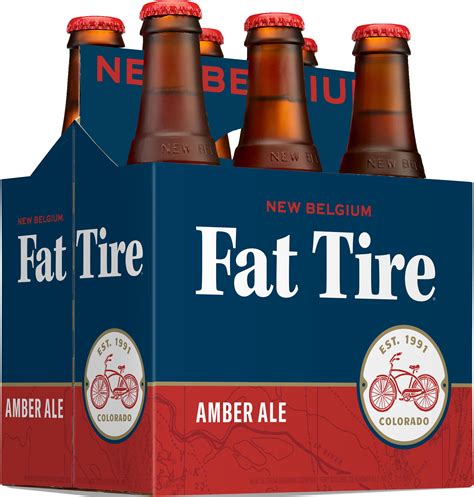 New Belgium Fat Tire Amber Ale 6PK 12oz Bottles - Walmart.com - Walmart.com