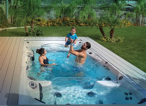 Family fun with a Michael Phelps Swim Spa by Master Spas