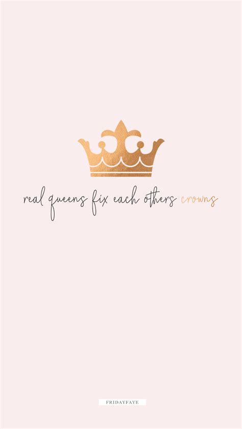 Free Girly iPhone Wallpapers - July Edition | Queen quotes, Girly quotes, Wallpaper quotes