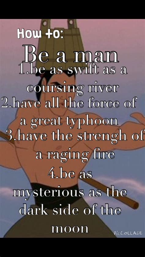 To be a man: mulan song lyrics quote #myfave😍 Song Lyric Quotes, Song ...