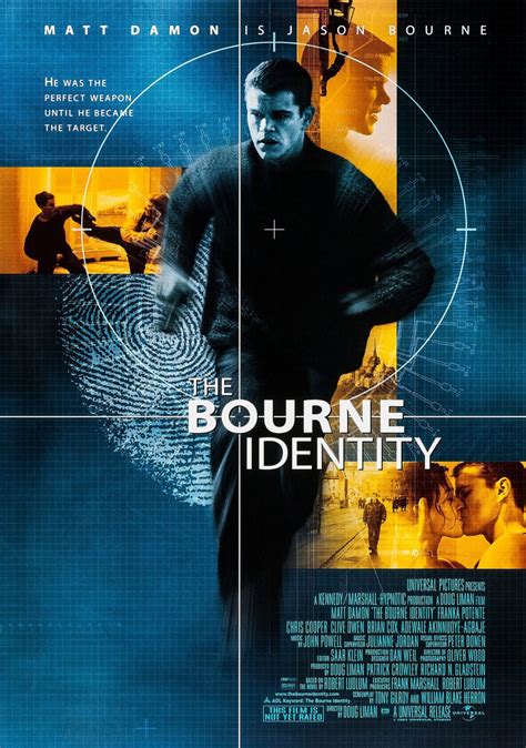 The Bourne Identity Movie Poster - Classic 00's Vintage Poster - prints4u