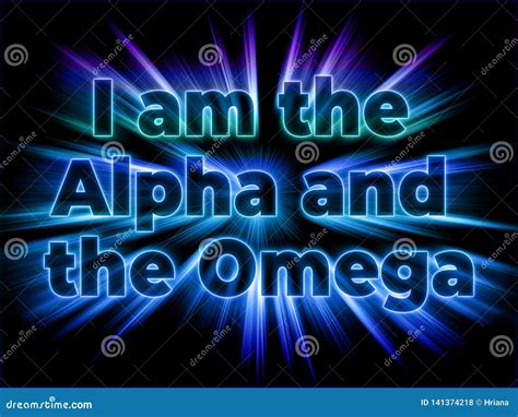 I am the Alpha and Omega - Christian Motivation Quote Poster Stock Illustration - Illustration ...