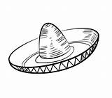 Mexican Sombrero Hat Coloring Page  Free Printable Pages For Kids sketch template