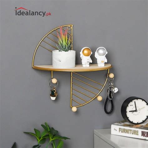 Creative Wall Storage Shelf With Hook | Idealancy