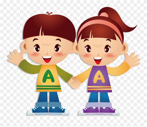 Cartoon Twin Brother Transprent Png Free Download - Twins Boy Girl ...