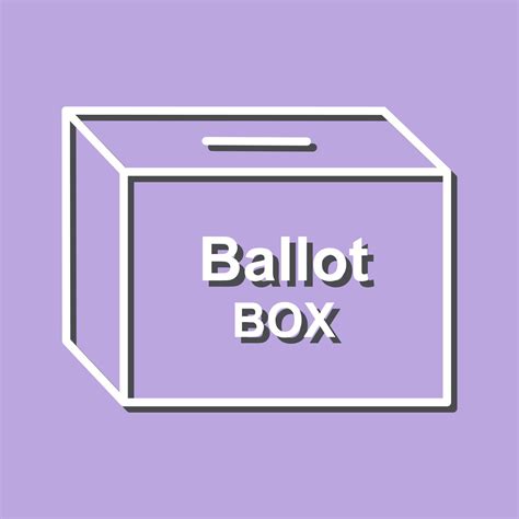 Ballot Box Vector Icon 20237579 Vector Art at Vecteezy