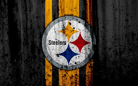 Download wallpapers 4k, Pittsburgh Steelers, grunge, NFL, american football, NFC, USA, art ...