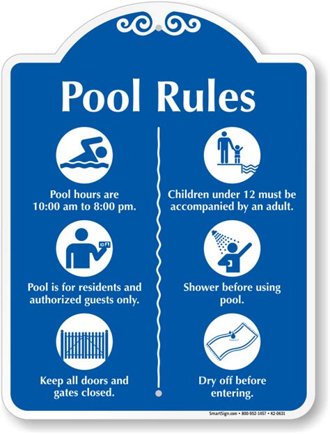 Pool Rules Symbol Signature Sign, SKU: K2-0631