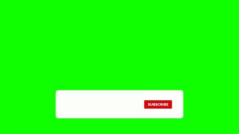 Animated Subscribe Button and Bell Icon Green Screen | Greenscreen ...