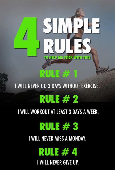 Reach your fitness goals with the 4 Simple Rules. Yes you can! Fitness ...