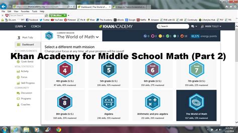 Khan Academy for Middle School Math (Part 2)