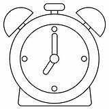 Alarm Clock Emoji coloring Page  ColouringPages sketch template