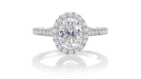 Oval Diamond Halo Ring | Mark Solomon Jewellers