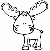 Cute Baby Moose Coloring Page  Free Printable Pages sketch template