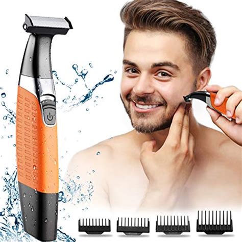 Electric Shavers, Beard Trimmer Men, Waterproof Grooming Kit with 4 Guide Combs, £10.98 at Amazon