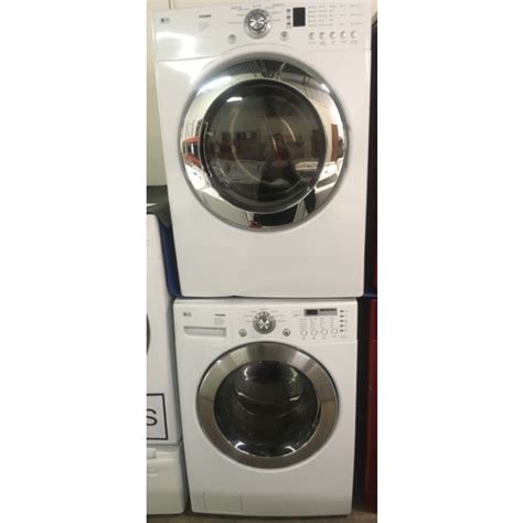 27" LG Front-Load Stackable Washer with Sanitary & 220V Dryer, 1-Year Warranty - #4483 - Denver ...