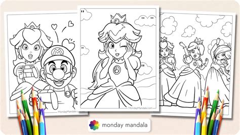 Princess Peach And Bowser Coloring Pages