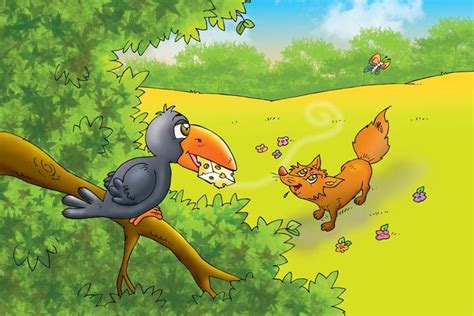 The fox and the crow story for kids in english with moral – Artofit